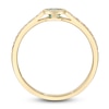 Thumbnail Image 3 of Natural Emerald Ring 1/10 ct tw Round 14K Yellow Gold