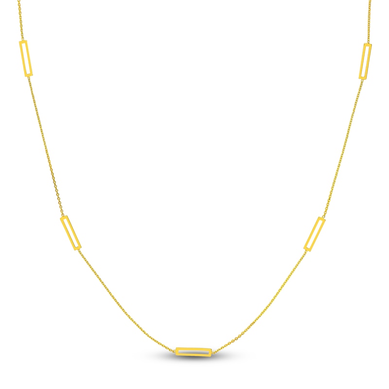 Main Image 2 of Wheat Chain Necklace Set 14K Yellow Gold