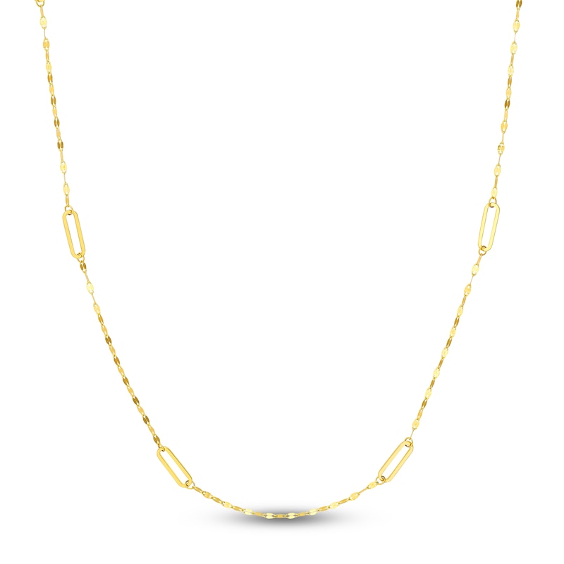 Main Image 4 of Wheat Chain Necklace Set 14K Yellow Gold