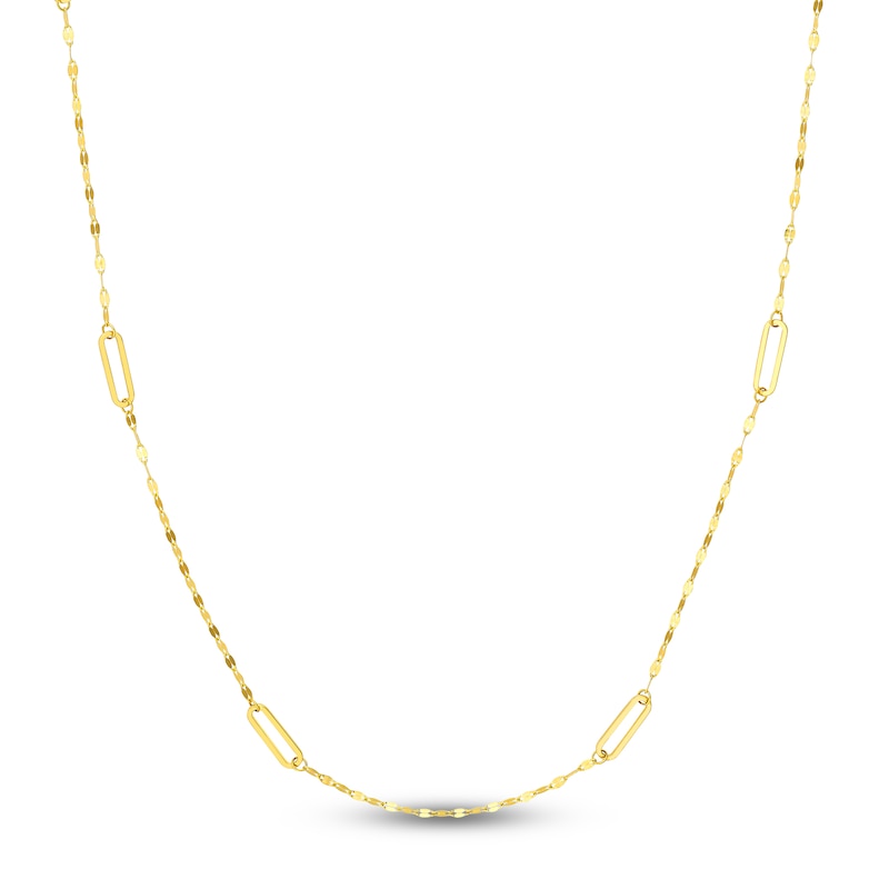 Wheat Chain Necklace Set 14K Yellow Gold