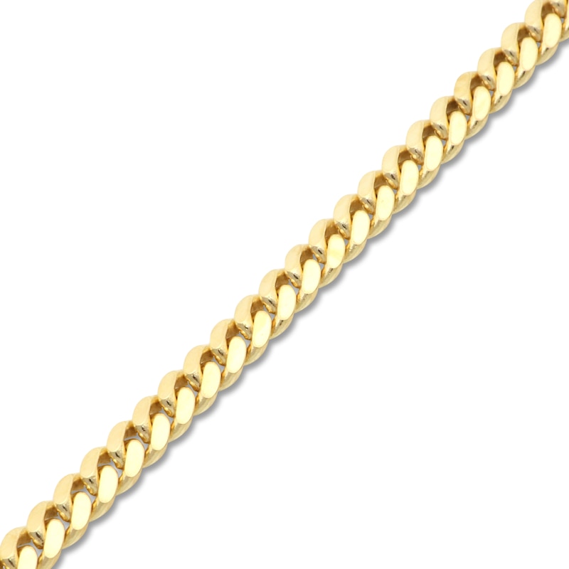 Main Image 3 of Solid Cuban Link Chain Bracelet 18K Yellow Gold 8.5" 5.94mm