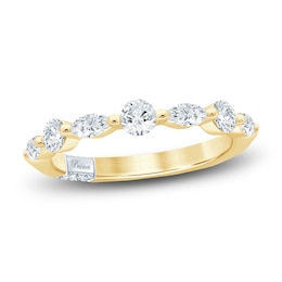 Pnina Tornai Round & Marquise-Cut Diamond Ring 5/8 ct tw 14K Yellow Gold