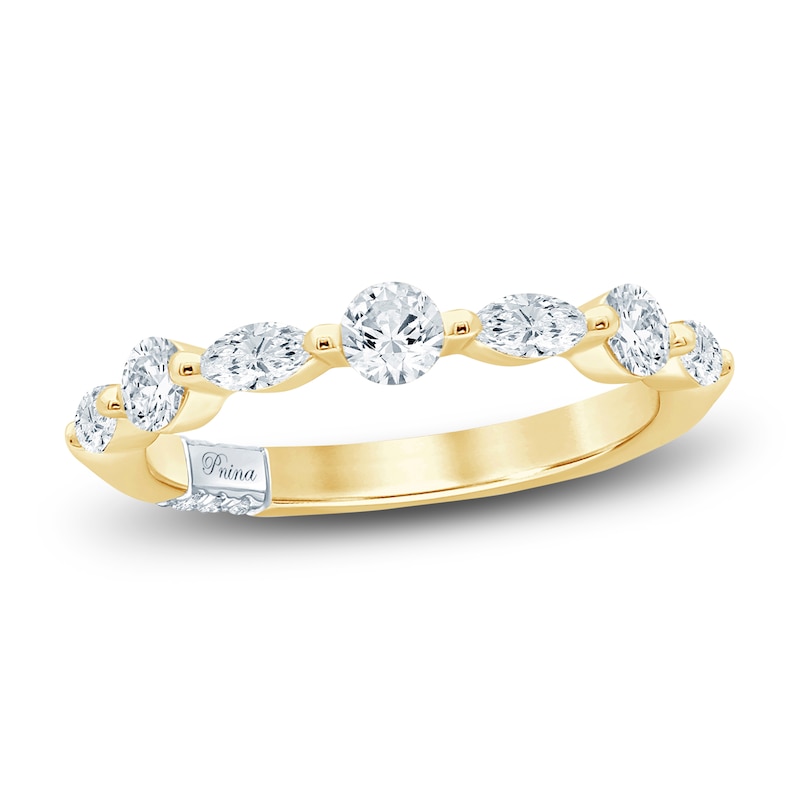 Main Image 1 of Pnina Tornai Round & Marquise-Cut Diamond Ring 5/8 ct tw 14K Yellow Gold