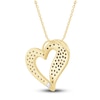 Thumbnail Image 3 of Pnina Tornai Black Diamond Heart Necklace 3/8 ct tw 14K Yellow Gold