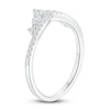 Thumbnail Image 1 of Marquise & Round-Cut Diamond Contour Anniversary Band 3/8 ct tw 14K White Gold