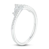 Thumbnail Image 2 of Marquise & Round-Cut Diamond Contour Anniversary Band 3/8 ct tw 14K White Gold