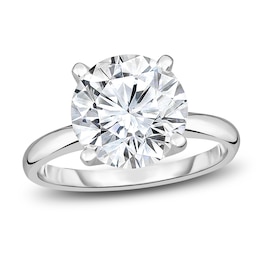 Diamond Solitaire Ring 4 ct tw 14K White Gold (I/I2)