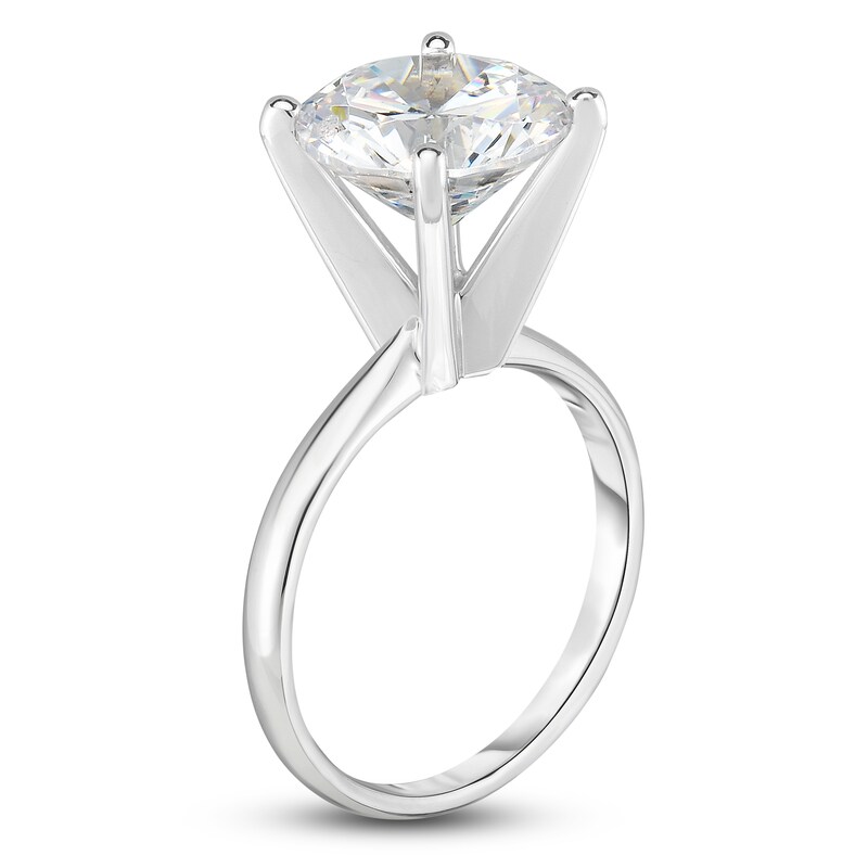 Main Image 2 of Diamond Solitaire Ring 4 ct tw 14K White Gold (I/I2)