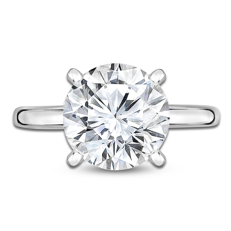 Main Image 3 of Diamond Solitaire Ring 4 ct tw 14K White Gold (I/I2)