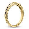 Thumbnail Image 2 of Kirk Kara Natural Blue Sapphire & Diamond Wedding Band 1/10 ct tw 14K Yellow Gold