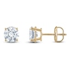 Thumbnail Image 1 of Certified Round-Cut Diamond Solitaire Stud Earrings 1-1/5 ct tw 14K Yellow Gold (I/I1)