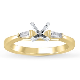 Certified Diamond Engagement Ring Setting 1/6 ct tw 14K Yellow Gold