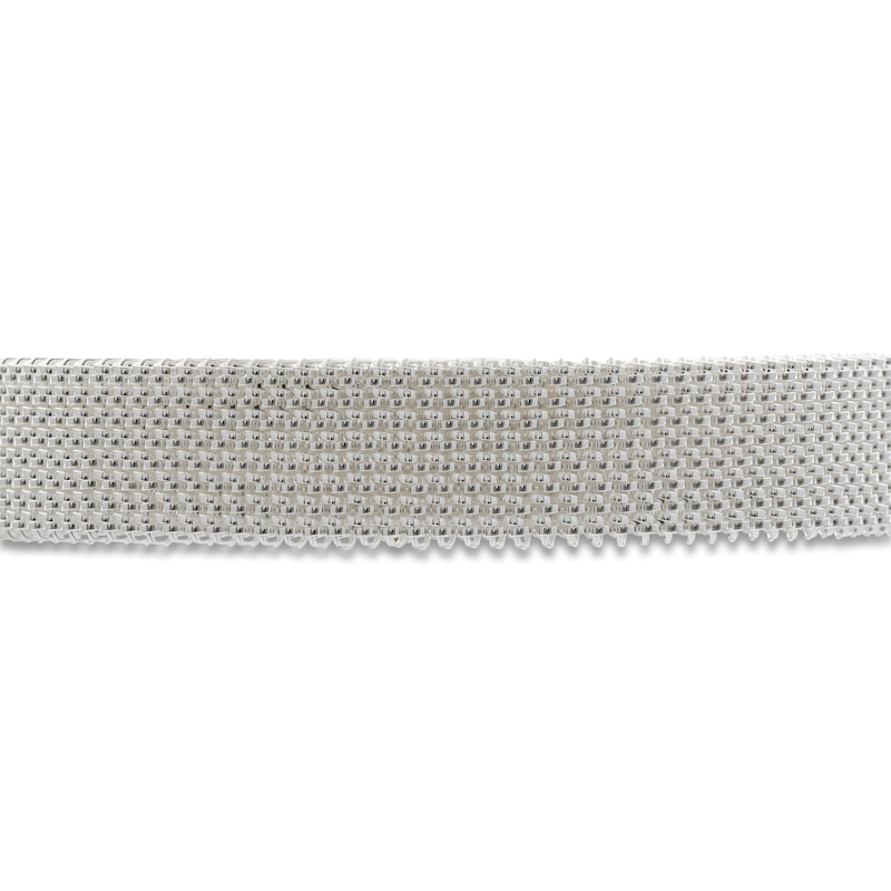Main Image 2 of ZYDO Diamond Mesh Stretch Bracelet 1/10 ct tw Stainless Steel & 18K Yellow Gold 6.5"