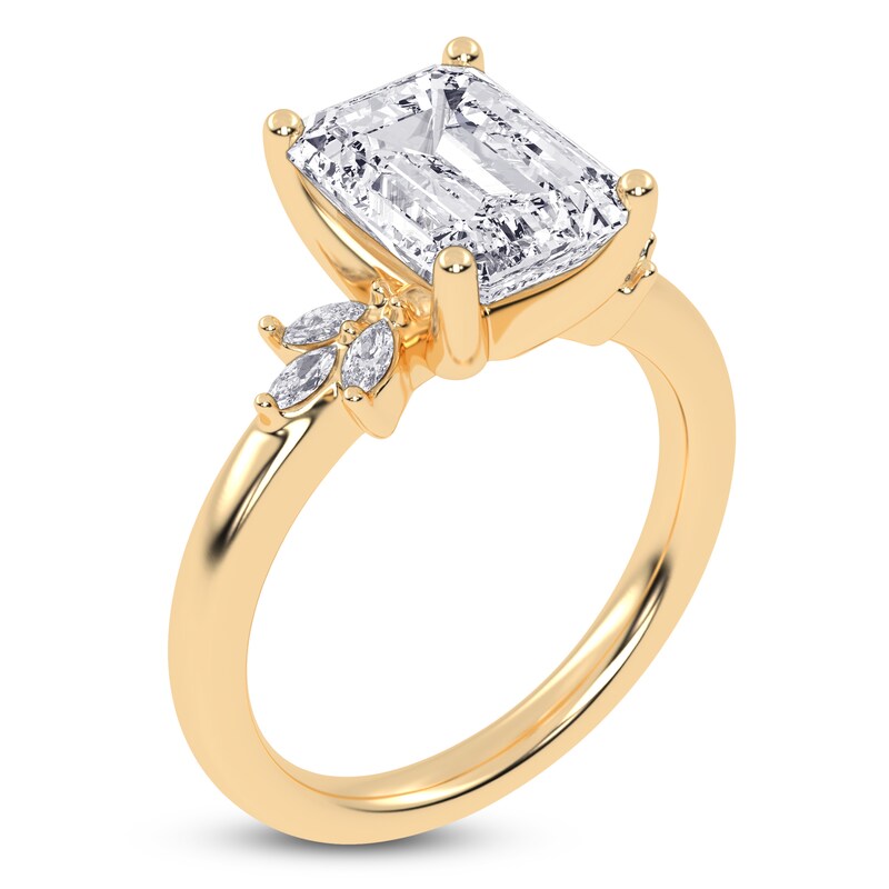 Main Image 2 of Radiant-Cut Created By Jared Studio Lab-Grown Diamond Engagement Ring 3-1/6 ct tw 14K Yellow Gold