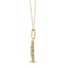 Thumbnail Image 3 of Diamond Zodiac Gemini Medallion Necklace 1/3 ct tw 10K Yellow Gold 18"
