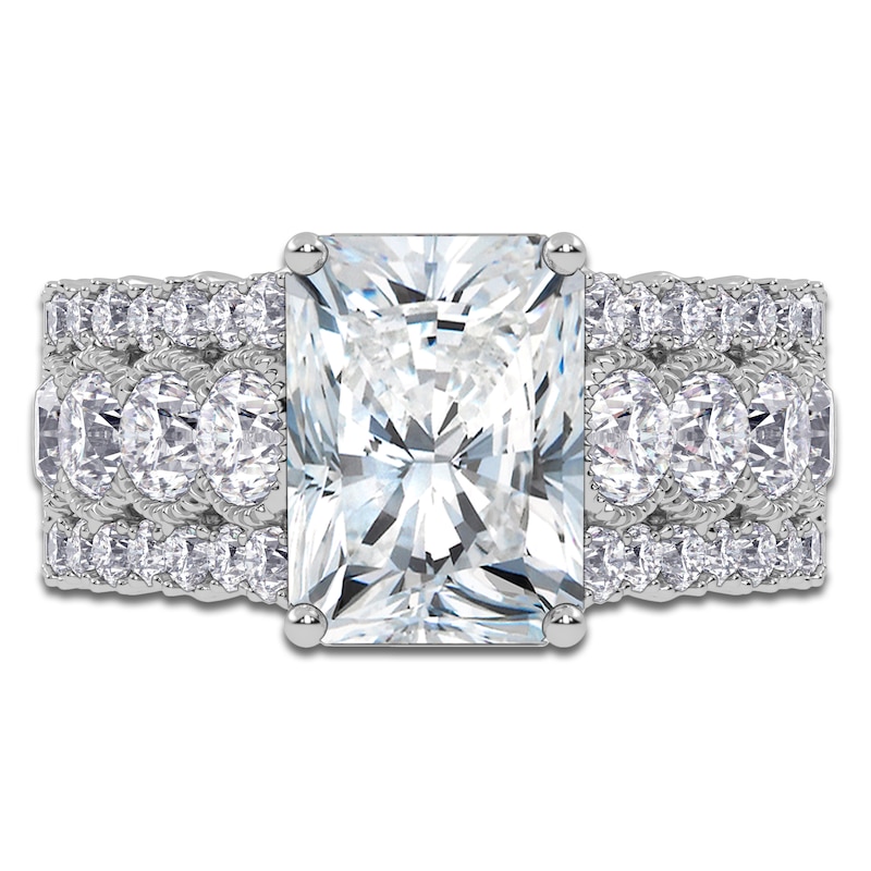 Radiant-Cut Created By Jared Studio Lab-Grown Diamond Engagement Ring 3-3/4 ct tw 14K White Gold