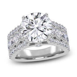 Round-Cut Created By Jared Studio Lab-Grown Diamond Engagement Ring 4-3/4 ct tw 14K White Gold