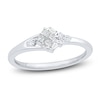 Thumbnail Image 1 of Princess-Cut Quad Diamond Promise Ring 1/5 ct tw 10K White Gold