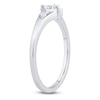 Thumbnail Image 2 of Princess-Cut Quad Diamond Promise Ring 1/5 ct tw 10K White Gold