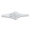 Thumbnail Image 3 of Princess-Cut Quad Diamond Promise Ring 1/5 ct tw 10K White Gold