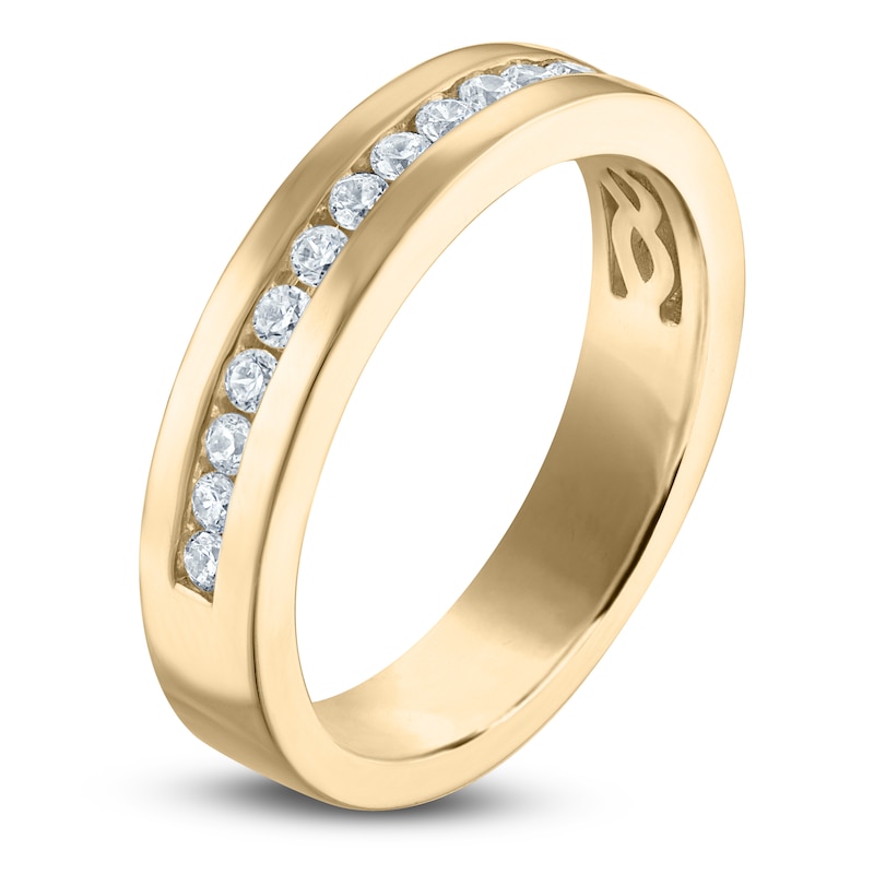 Main Image 2 of Vera Wang VOW Diamond Channel Wedding Band 3/8 ct tw 14K Yellow Gold