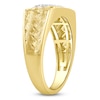 Thumbnail Image 2 of Men's Diamond Three-Stone Weave Ring 1/4 ct tw 10K Yellow Gold