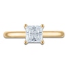 Thumbnail Image 3 of Princess-Cut Lab-Grown Diamond Solitaire Plus Engagement Ring 1 ct tw 18K Yellow Gold (VS2/F)