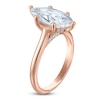 Thumbnail Image 2 of Marquise-Cut Lab-Grown Diamond Solitaire Plus Engagement Ring 3 ct tw 18K Rose Gold (VS2/F)