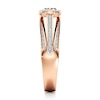 Thumbnail Image 3 of J'Lure Lab-Grown Diamond Oval Step-Cut Engagement Ring 1-3/8 ct tw 18K Rose Gold
