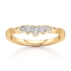 Thumbnail Image 1 of J'Lure Lab-Created Diamond Scalloped Wedding Band 1/5 ct tw 18K Yellow Gold