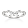Thumbnail Image 1 of J'Lure Lab-Grown Diamond Scalloped Wedding Band 1/5 ct tw 18K White Gold