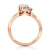 Thumbnail Image 2 of J'Lure Moval Old-Cut Lab-Grown Diamond Half-Halo Engagement Ring 2 ct tw 18K Rose Gold