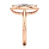 Thumbnail Image 3 of J'Lure Moval Old-Cut Lab-Grown Diamond Half-Halo Engagement Ring 2 ct tw 18K Rose Gold