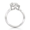 Thumbnail Image 2 of J'Lure Octagon Step-Cut Lab-Grown Diamond Half-Halo Engagement Ring 2 ct tw 18K White Gold