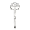 Thumbnail Image 3 of J'Lure Octagon Step-Cut Lab-Grown Diamond Half-Halo Engagement Ring 2 ct tw 18K White Gold