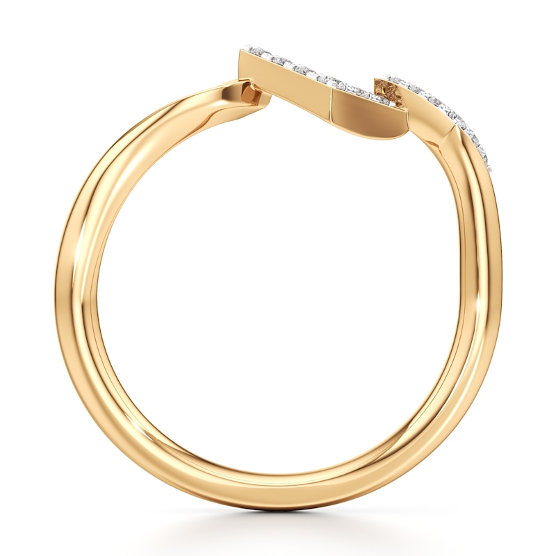 Main Image 2 of J'Lure Lab-Grown Diamond Wedding Band 1/15 ct tw 18K Yellow Gold
