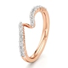 Thumbnail Image 4 of J'Lure Lab-Grown Diamond Contour Wedding Band 1/3 ct tw 18K Rose Gold