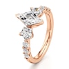 Thumbnail Image 4 of J'Lure Lozenge Step-Cut Lab-Grown Diamond Engagement Ring 2 ct tw 18K Rose Gold