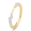Thumbnail Image 4 of J'Lure Lab-Grown Diamond Angled Contour Wedding Band 1/5 ct tw 18K Yellow Gold