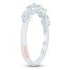 Thumbnail Image 2 of Pnina Tornai Emerald-Cut & Round-Cut Lab-Grown Diamond Anniversary Ring 1 ct tw 14K White Gold