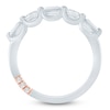 Thumbnail Image 4 of Pnina Tornai Emerald-Cut & Round-Cut Lab-Grown Diamond Anniversary Ring 1 ct tw 14K White Gold