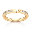 Thumbnail Image 1 of J'Lure Baguette-Cut Lab-Grown Diamond Contour Wedding Band 1/3 ct tw 18K Yellow Gold