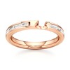 Thumbnail Image 1 of J'Lure Baguette-Cut Lab-Grown Diamond Contour Wedding Band 1/3 ct tw 18K Rose Gold