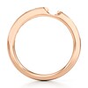 Thumbnail Image 2 of J'Lure Baguette-Cut Lab-Grown Diamond Contour Wedding Band 1/3 ct tw 18K Rose Gold