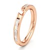 Thumbnail Image 4 of J'Lure Baguette-Cut Lab-Grown Diamond Contour Wedding Band 1/3 ct tw 18K Rose Gold