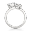 Thumbnail Image 2 of J'Lure Pentagon Brilliant-Cut Two-Stone Lab-Grown Diamond Engagement Ring 3-1/3 ct tw 18K White Gold