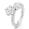 Thumbnail Image 4 of J'Lure Pentagon Brilliant-Cut Two-Stone Lab-Grown Diamond Engagement Ring 3-1/3 ct tw 18K White Gold