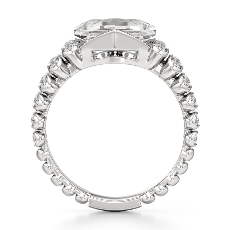Main Image 2 of J'Lure Hexagon Portrait-Cut Lab-Grown Diamond Engagement Ring 3-3/8 ct tw 18K White Gold