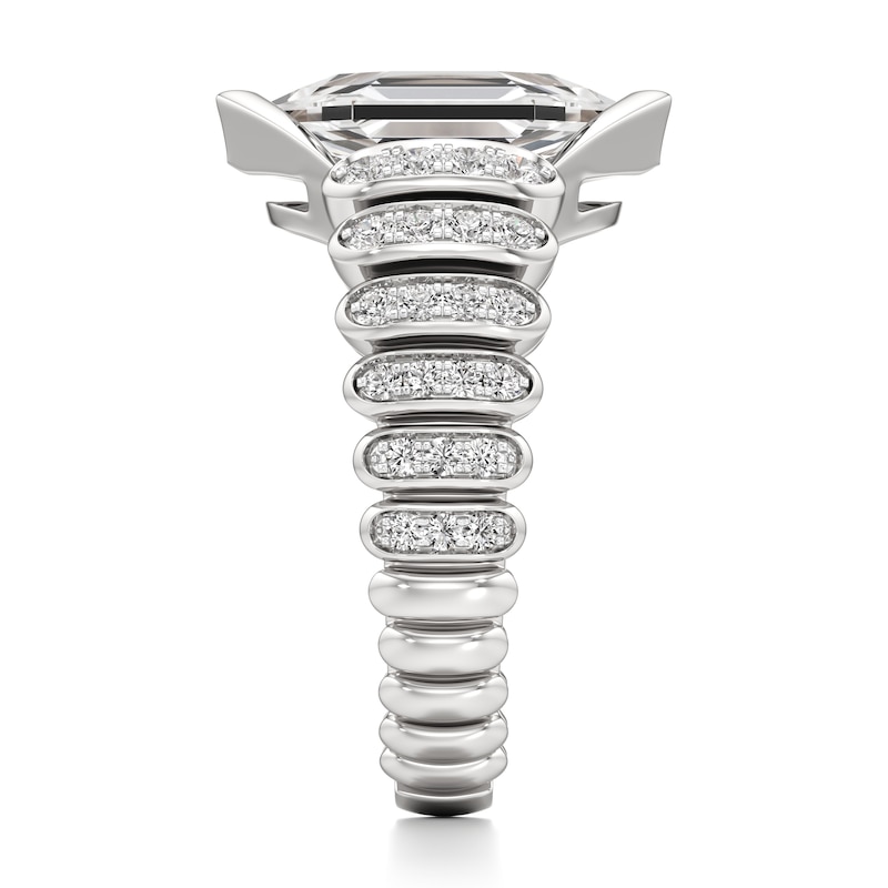 Main Image 3 of J'Lure Hexagon Portrait-Cut Lab-Grown Diamond Engagement Ring 3-3/8 ct tw 18K White Gold