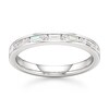 Thumbnail Image 1 of J'Lure Baguette & Round-Cut Lab-Created Diamond Wedding Band 3/8 ct tw 18K White Gold